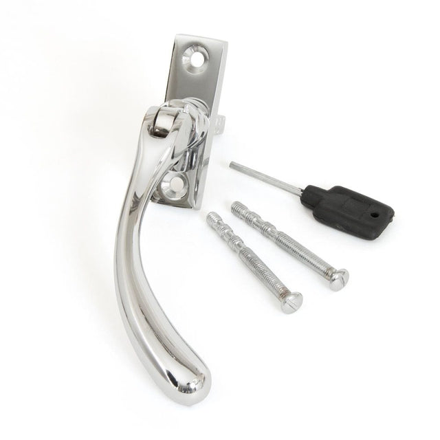 From The Anvil Window Furniture Polished Chrome / Right Hand / Yes From The Anvil - Polished Chrome Slim Peardrop Espag - RH