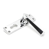 From The Anvil Door Furniture Polished Chrome / Euro Profile Lock Handles From The Anvil - Polished Chrome Straight Lever Euro Lock Set