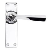From The Anvil Door Furniture Polished Chrome / Latch Handles From The Anvil - Polished Chrome Straight Lever Latch Set