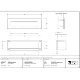 From The Anvil Door Furniture Polished Chrome / Sleeved Letterbox / 315 x 92mm From The Anvil - Polished Chrome Traditional Letterbox