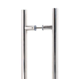 From The Anvil Door Furniture Polished Marine SS (316) / Back to Back Fixing Pack From The Anvil - Polished Marine SS (316) 1.5m T Bar Handle B2B Fix 32mm