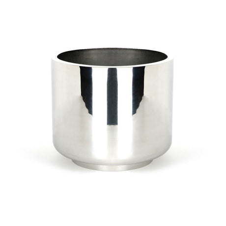 From The Anvil Home & Garden Polished Marine SS (316) / Plant Pots / 28cm From The Anvil - Polished Marine SS (316) 28cm Newlyn Pot (Drainage holes)