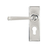 From The Anvil Door Furniture Polished Marine SS (316) / Euro Profile Lock Handles From The Anvil - Polished Marine SS (316) Avon Lever Euro Lock Set