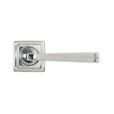 From The Anvil Door Furniture Polished Marine SS (316) / Square Rose From The Anvil - Polished Marine SS (316) Avon Round Lever on Rose Set (Square) - Unsprung