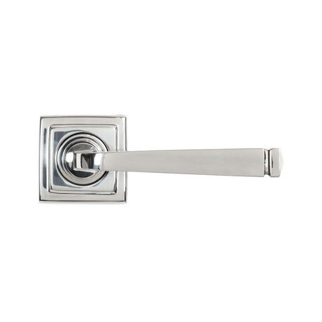From The Anvil Door Furniture Polished Marine SS (316) / Square Rose From The Anvil - Polished Marine SS (316) Avon Round Lever on Rose Set (Square) - Unsprung