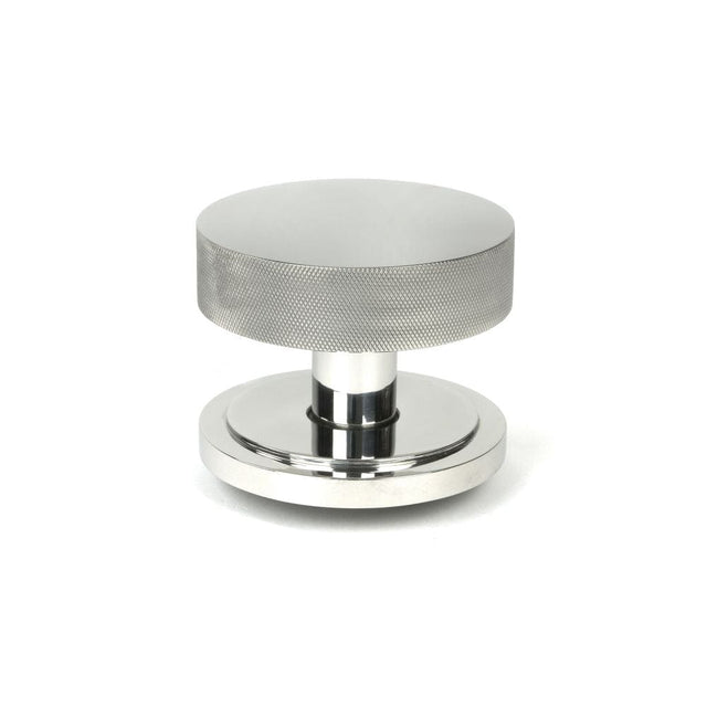From The Anvil Door Furniture Polished Marine SS (316) / Art Deco Centre Door Knob From The Anvil - Polished Marine SS (316) Brompton Centre Door Knob (Art Deco)