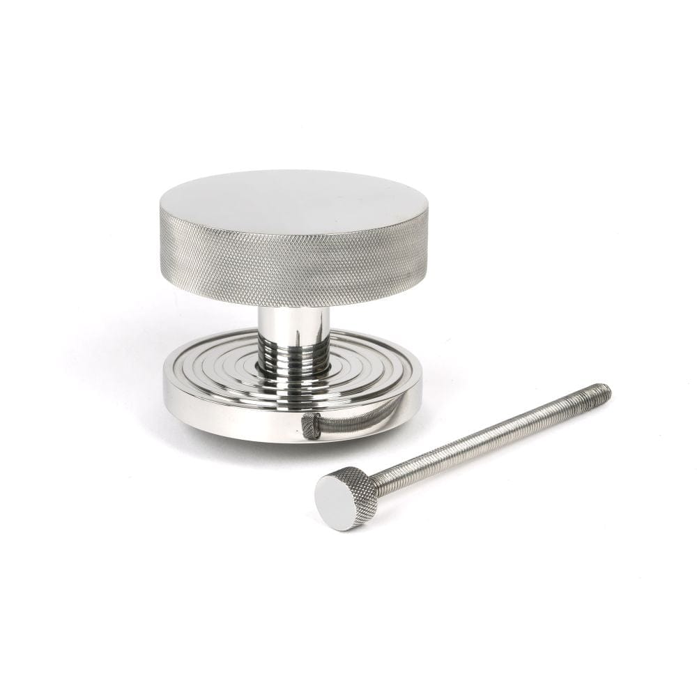 From The Anvil Door Furniture Polished Marine SS (316) / Beehive Centre Door Knob From The Anvil - Polished Marine SS (316) Brompton Centre Door Knob (Beehive)