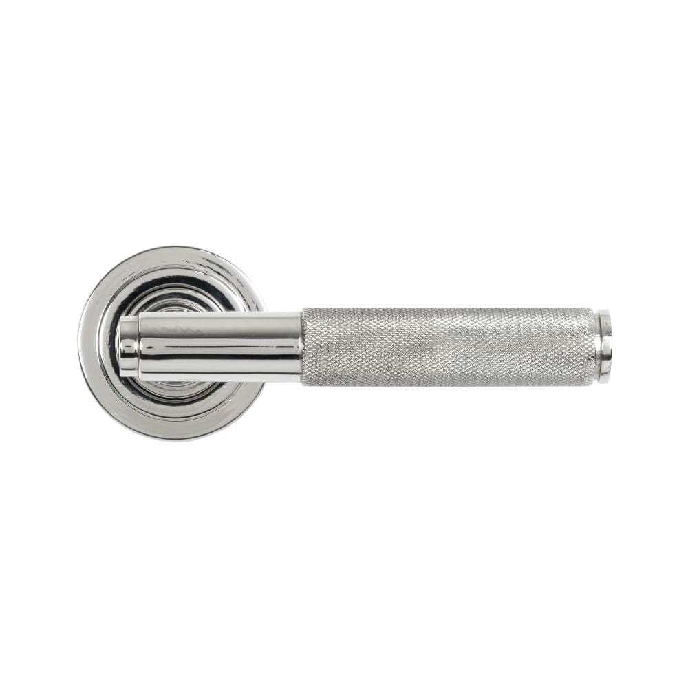 From The Anvil Door Furniture Polished Marine SS (316) / Round Rose From The Anvil - Polished Marine SS (316) Brompton Lever on Rose Set (Art Deco)