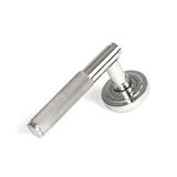 From The Anvil Door Furniture Polished Marine SS (316) / Round Rose From The Anvil - Polished Marine SS (316) Brompton Lever on Rose Set (Art Deco) - Unsprung