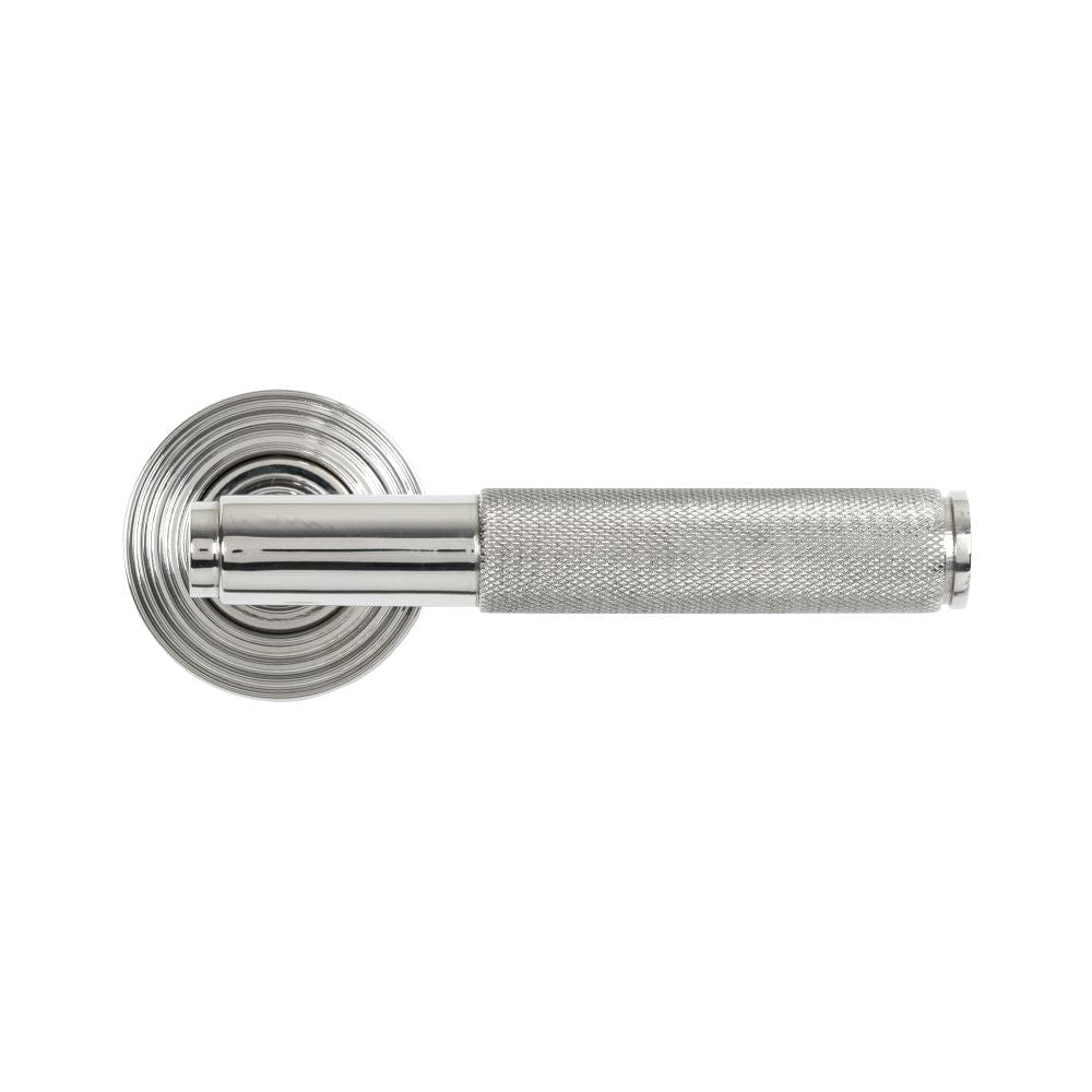 From The Anvil Door Furniture Polished Marine SS (316) / Round Rose From The Anvil - Polished Marine SS (316) Brompton Lever on Rose Set (Beehive)