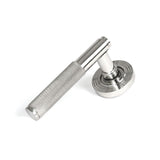 From The Anvil Door Furniture Polished Marine SS (316) / Round Rose From The Anvil - Polished Marine SS (316) Brompton Lever on Rose Set (Beehive)