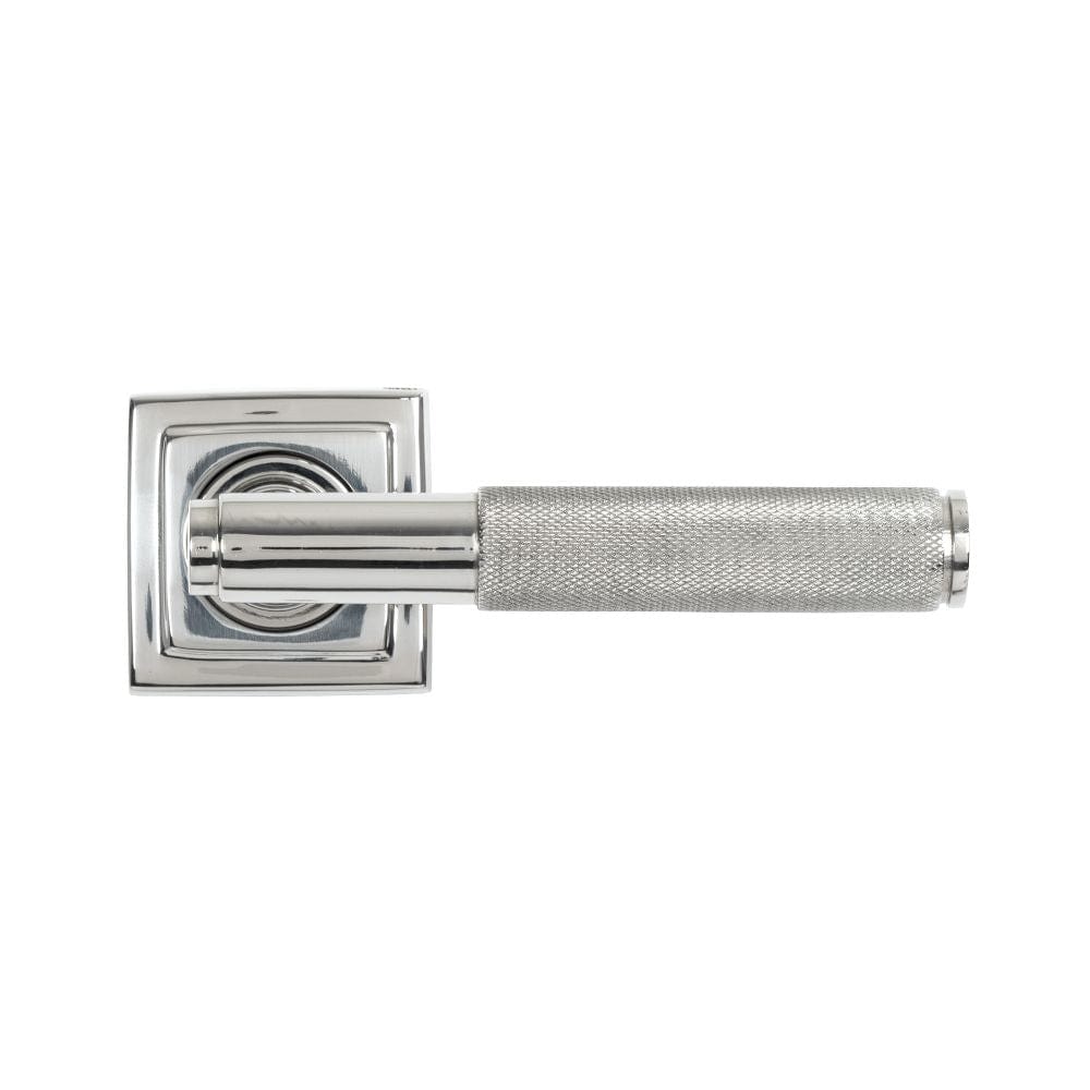 From The Anvil Door Furniture Polished Marine SS (316) / Square Rose From The Anvil - Polished Marine SS (316) Brompton Lever on Rose Set (Square)
