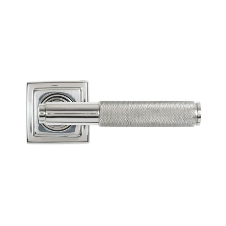 From The Anvil Door Furniture Polished Marine SS (316) / Square Rose From The Anvil - Polished Marine SS (316) Brompton Lever on Rose Set (Square)