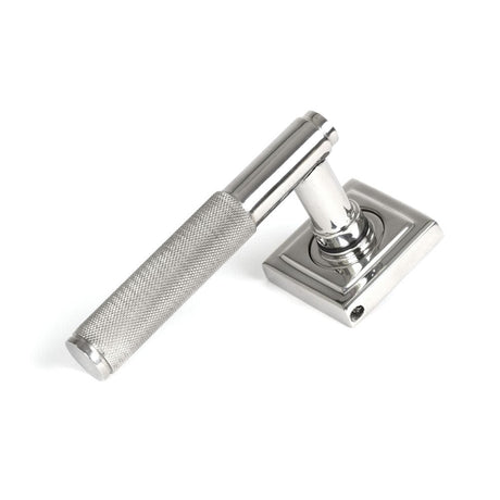From The Anvil Door Furniture Polished Marine SS (316) / Square Rose From The Anvil - Polished Marine SS (316) Brompton Lever on Rose Set (Square)