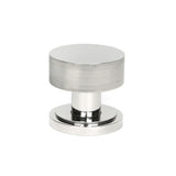 From The Anvil Door Furniture Polished Marine SS (316) / Mortice/Rim Knobs From The Anvil - Polished Marine SS (316) Brompton Mortice/Rim Knob Set (Art Deco)