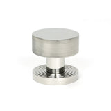 From The Anvil Door Furniture Polished Marine SS (316) / Mortice/Rim Knobs From The Anvil - Polished Marine SS (316) Brompton Mortice/Rim Knob Set (Beehive)
