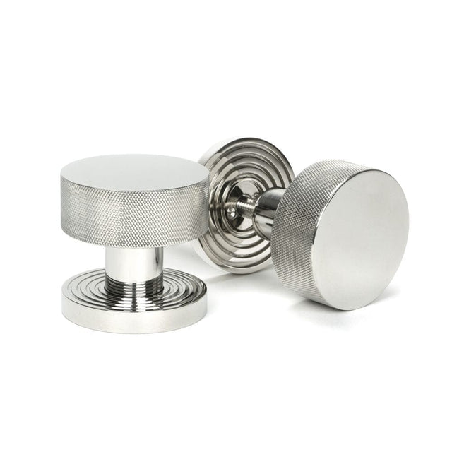 From The Anvil Door Furniture Polished Marine SS (316) / Mortice/Rim Knobs From The Anvil - Polished Marine SS (316) Brompton Mortice/Rim Knob Set (Beehive)