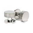 From The Anvil Door Furniture Polished Marine SS (316) / Mortice/Rim Knobs From The Anvil - Polished Marine SS (316) Brompton Mortice/Rim Knob Set (Plain)