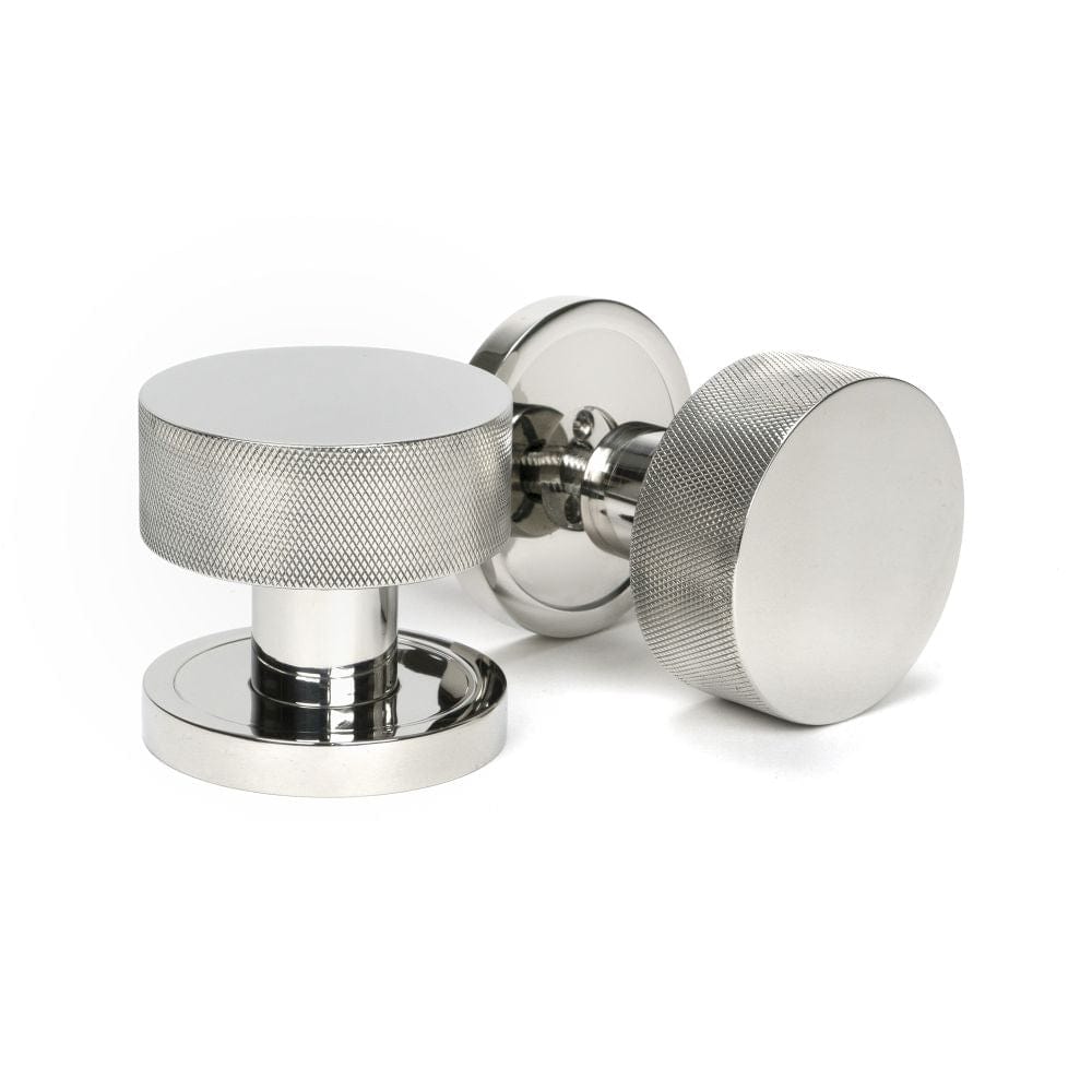 From The Anvil Door Furniture Polished Marine SS (316) / Mortice/Rim Knobs From The Anvil - Polished Marine SS (316) Brompton Mortice/Rim Knob Set (Plain)