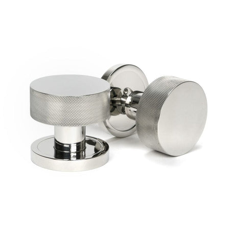 From The Anvil Door Furniture Polished Marine SS (316) / Mortice/Rim Knobs From The Anvil - Polished Marine SS (316) Brompton Mortice/Rim Knob Set (Plain)
