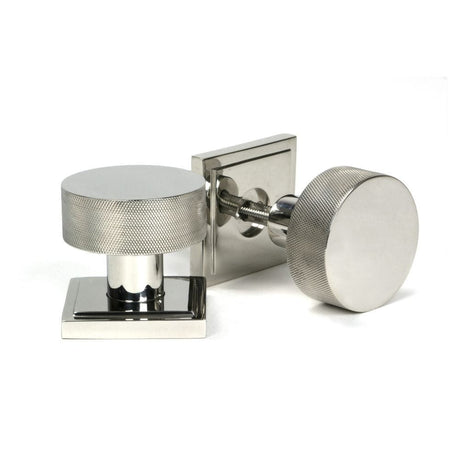 From The Anvil Door Furniture Polished Marine SS (316) / Mortice/Rim Knobs From The Anvil - Polished Marine SS (316) Brompton Mortice/Rim Knob Set (Square)