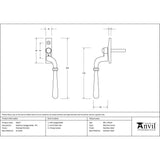 From The Anvil Window Furniture Polished Marine SS (316) / Right Hand / Yes From The Anvil - Polished Marine SS (316) Newbury Espag - RH