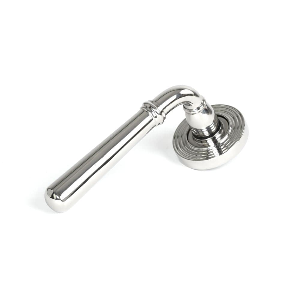 From The Anvil Door Furniture Polished Marine SS (316) / Round Rose From The Anvil - Polished Marine SS (316) Newbury Lever on Rose Set (Beehive)