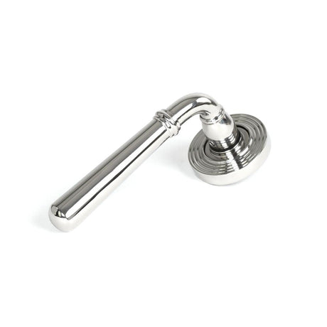 From The Anvil Door Furniture Polished Marine SS (316) / Round Rose From The Anvil - Polished Marine SS (316) Newbury Lever on Rose Set (Beehive) - Unsprung