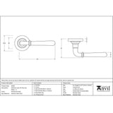 From The Anvil Door Furniture Polished Marine SS (316) / Round Rose From The Anvil - Polished Marine SS (316) Newbury Lever on Rose Set (Plain) - Unsprung