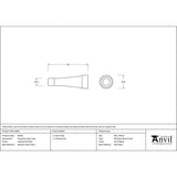 From The Anvil Door Furniture Polished Marine SS (316) / Projection Door Stop From The Anvil - Polished Marine SS (316) Projection Door Stop