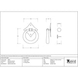 From The Anvil Door Furniture Polished Marine SS (316) / Ring Door Knocker From The Anvil - Polished Marine SS (316) Ring Door Knocker