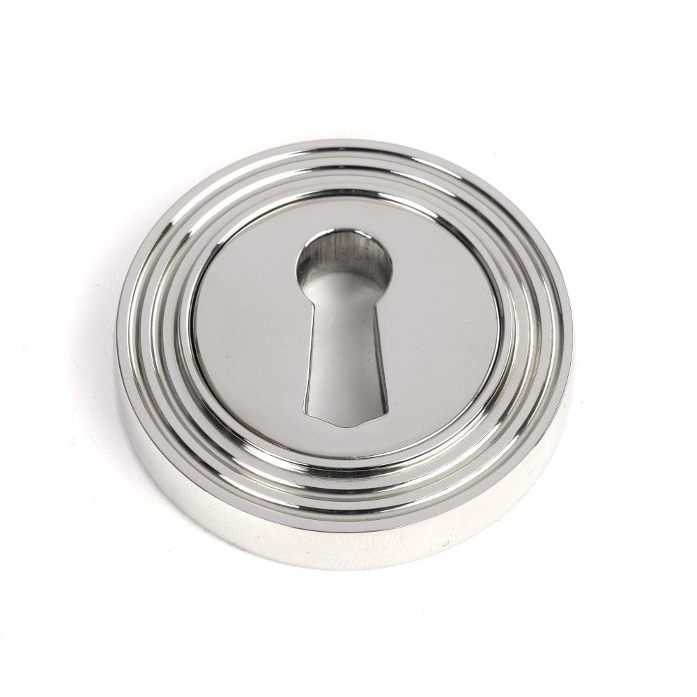 From The Anvil Door Furniture Polished Marine SS (316) / Mortice Key Profile Escutcheons From The Anvil - Polished Marine SS (316) Round Escutcheon (Beehive)