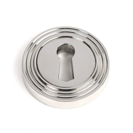 From The Anvil Door Furniture Polished Marine SS (316) / Mortice Key Profile Escutcheons From The Anvil - Polished Marine SS (316) Round Escutcheon (Beehive)