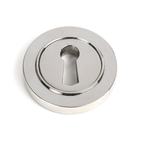 From The Anvil Door Furniture Polished Marine SS (316) / Mortice Key Profile Escutcheons From The Anvil - Polished Marine SS (316) Round Escutcheon (Plain)