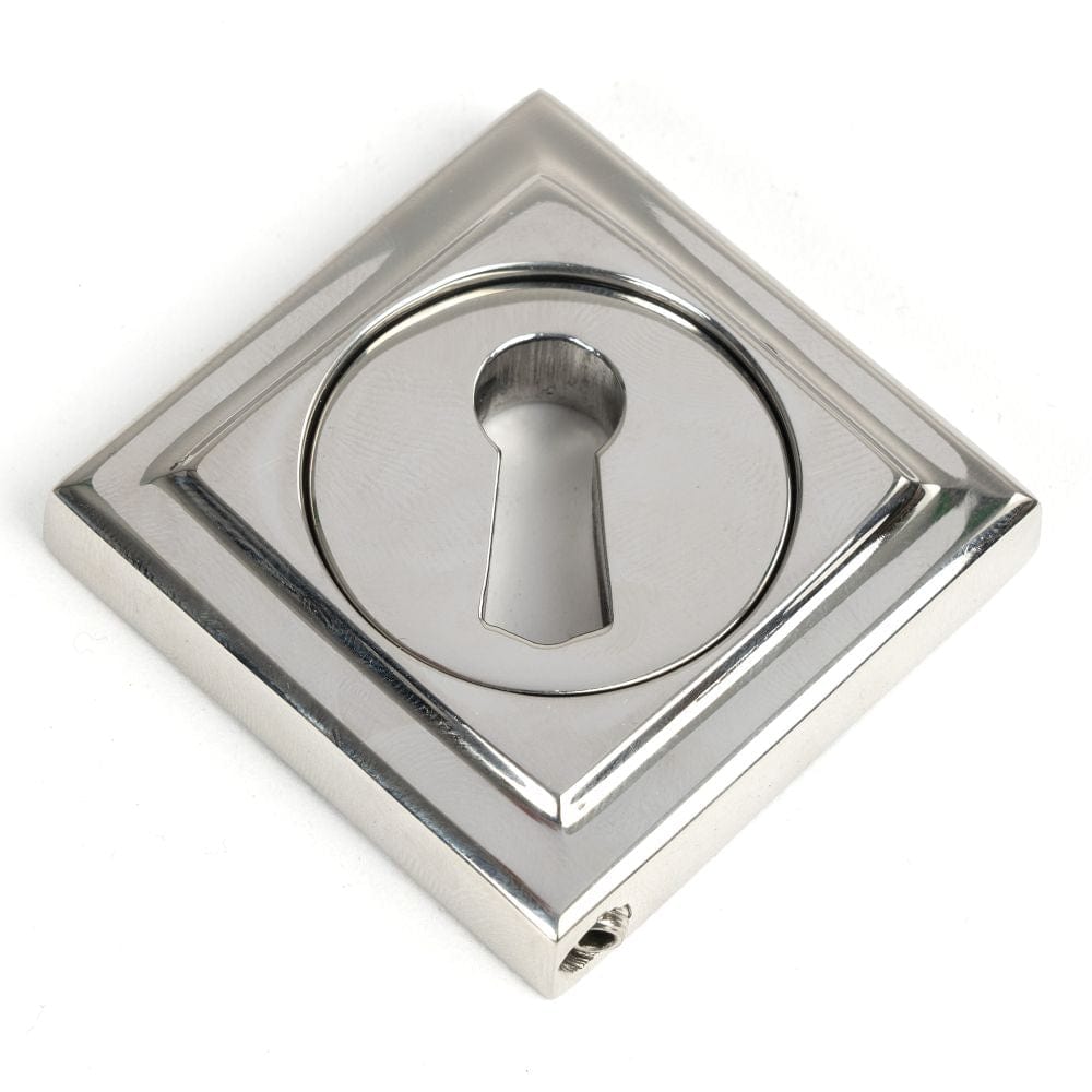 From The Anvil Door Furniture Polished Marine SS (316) / Mortice Key Profile Escutcheons From The Anvil - Polished Marine SS (316) Round Escutcheon (Square)