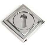 From The Anvil Door Furniture Polished Marine SS (316) / Mortice Key Profile Escutcheons From The Anvil - Polished Marine SS (316) Round Escutcheon (Square)