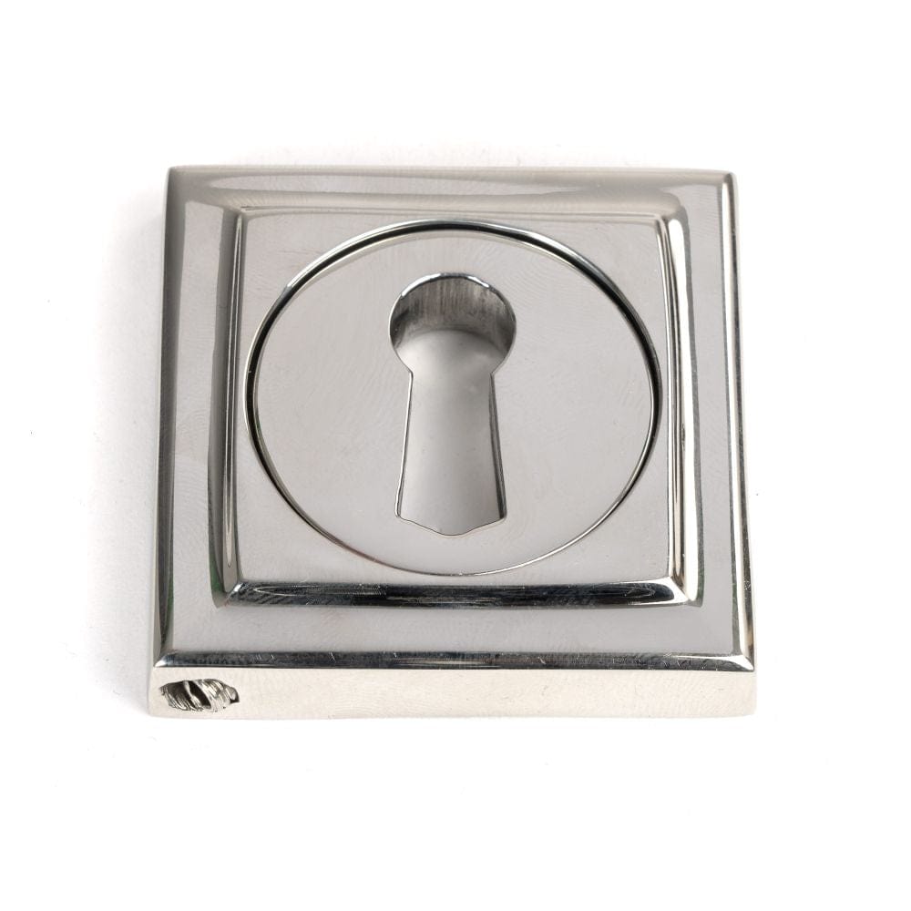 From The Anvil Door Furniture Polished Marine SS (316) / Mortice Key Profile Escutcheons From The Anvil - Polished Marine SS (316) Round Escutcheon (Square)