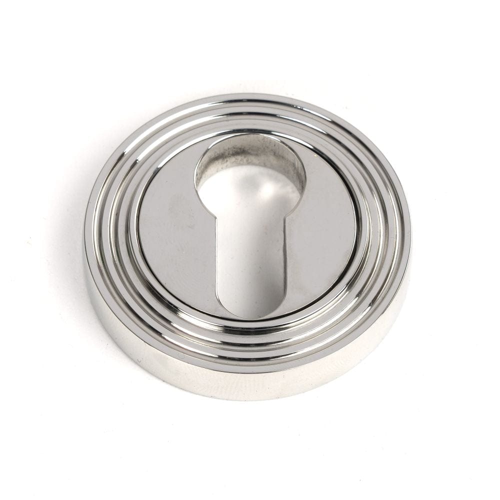 From The Anvil Door Furniture Polished Marine SS (316) / Euro Profile Escutcheons From The Anvil - Polished Marine SS (316) Round Euro Escutcheon (Beehive)