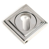 From The Anvil Door Furniture Polished Marine SS (316) / Euro Profile Escutcheons From The Anvil - Polished Marine SS (316) Round Euro Escutcheon (Square)
