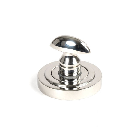 From The Anvil Door Furniture Polished Marine SS (316) / No From The Anvil - Polished Marine SS (316) Round Thumbturn Set (Art Deco)