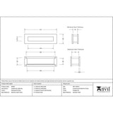 From The Anvil Door Furniture Polished Marine SS (316) / Sleeved Letterbox / 315 x 92mm From The Anvil - Polished Marine SS (316) Traditional Letterbox