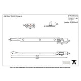 From The Anvil Window Furniture Polished Nickel / 10"/250mm From The Anvil - Polished Nickel 10" Avon Stay