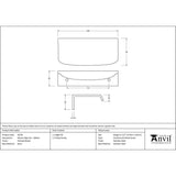 From The Anvil Cabinet Hardware Polished Nickel / Edge Pull / 100mm From The Anvil - Polished Nickel 100mm Moore Edge Pull