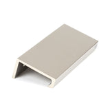 From The Anvil Cabinet Hardware Polished Nickel / Edge Pull / 100mm From The Anvil - Polished Nickel 100mm Plain Edge Pull