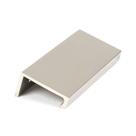 From The Anvil Cabinet Hardware Polished Nickel / Edge Pull / 100mm From The Anvil - Polished Nickel 100mm Plain Edge Pull