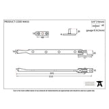 From The Anvil Window Furniture Polished Nickel / 12"/300mm From The Anvil - Polished Nickel 12" Avon Stay