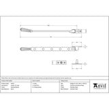 From The Anvil Window Furniture Polished Nickel / 12"/300mm From The Anvil - Polished Nickel 12" Hinton Stay