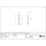 From The Anvil Door Furniture Polished Nickel / Door Edge Pull / Rectangular From The Anvil - Polished Nickel 125mm x 25mm Edge Pull