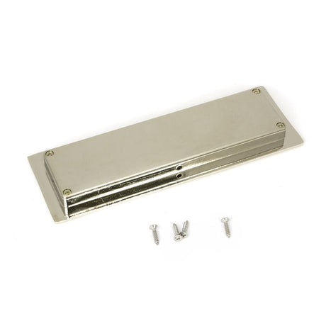 From The Anvil Door Furniture Polished Nickel / Flush Handle / Rectangular From The Anvil - Polished Nickel 175mm Art Deco Rectangular Pull