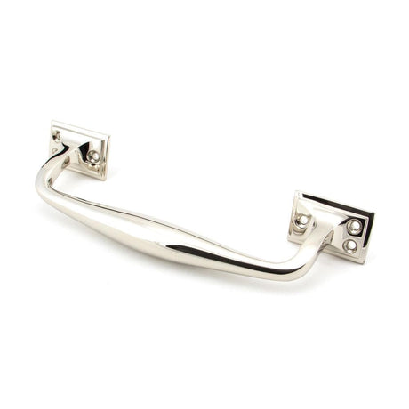 From The Anvil Door Furniture Polished Nickel / Pull Handles (Face Fix) From The Anvil - Polished Nickel 230mm Art Deco Pull Handle